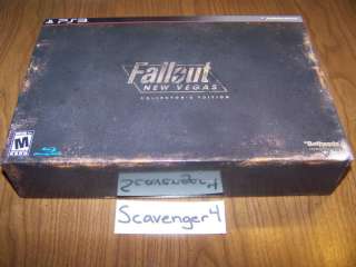 Fallout New Vegas Collectors Edition BOX PS3 CE NTSC  