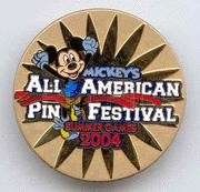 Disney Disneyland Event ~ Mickey Mouse ALL AMERICAN PIN FESTIVAL 