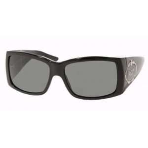 Prada Womens 01i Black Frame/Grey Lens Plastic Sunglasses  