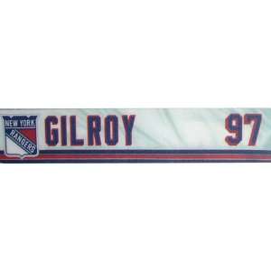  Matt Gilroy Nameplate   NY Rangers #97 Game Used Locker 
