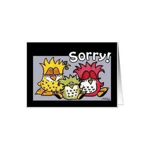  Apology  Group of Birds Blank Note Card: Health & Personal 