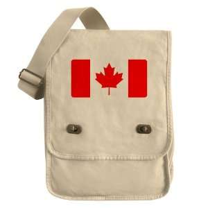   : Messenger Field Bag Khaki Canadian Canada Flag HD: Everything Else