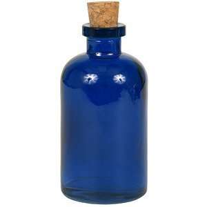  8oz Cobalt Blue Apothecary Bottle 