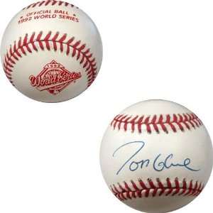  Tom Glavine Signed Baseball   1992 World Series 