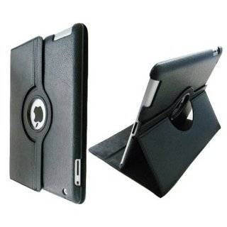   Degrees Rotating Stand (black) Leather Case for iPad 2 2nd generation