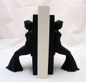 New Chris Collicott All Black Stone Resin Leaning Ladies Figures 