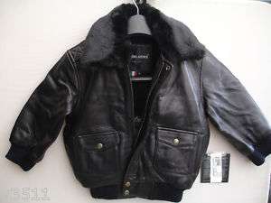 AUTHENTIC AS  IS KIDS LEATHER JACKET SIZE L  
