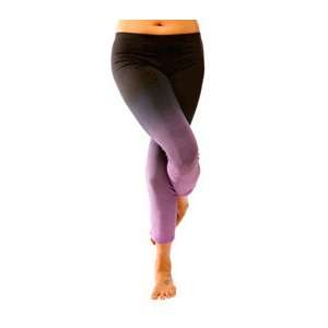   Medium Organic Capri Yoga Pants OMBRE in Purple Rain 