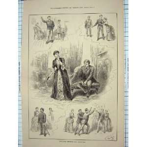    1885 THEATRE SCENES VAUDEVILLE COSTUMES ACTORS