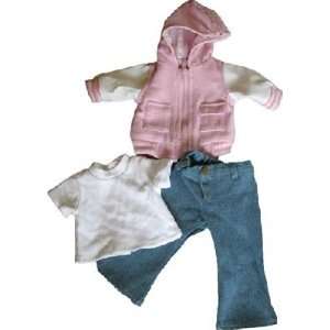 Varsity Jacket and Jeans Set for 18 Inch Dolls
