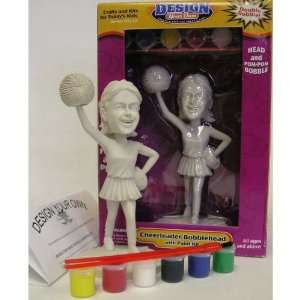  Design Your Own Cheerleader Bobble Head Kit   Girl Toys & Games