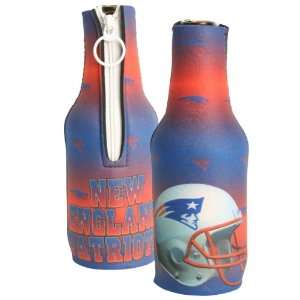   Patriots Full Color Zipper Long Neck Bottle Coolie: Sports & Outdoors