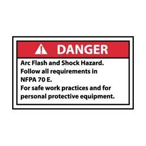 DGA59AP   Danger, Arc Flash and Shock Hazard Follow All Requirements 