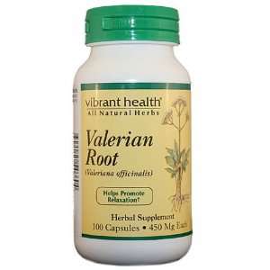  Valerian Root, 450 mg Capsules   100/Bottle: Health 