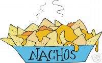 Nachos Decal 14 Chips Concession Fast Food Vendor Cart  