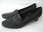 AMALFI Made In Italy Black LEATHER Woven FLAT SHOES Sz 9 AAA *LNC 