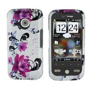 Purple Flower with White Snap on Hard Skin Cover Case for 