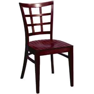  Lattice Side Chair Wood Mahogany