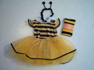 NWT 2010 Gymboree Bumble Bee Costume & Tights Set 2T 3T  