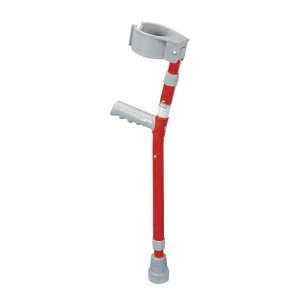   Crutch With K Grip And Arm Cuff, Child, Red