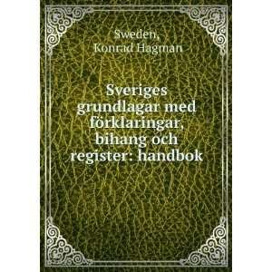   rklaringar, bihang och register handbok Konrad Hagman Sweden Books