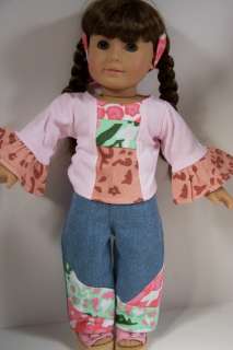 PATCHWORK Pant Shirt Top Doll Clothe For AMERICAN GIRL♥  