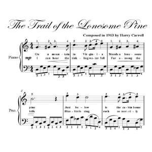  Trail of the Lonesome Pine Big Note Piano Sheet Music 