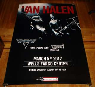 VAN HALEN 2012 CONCERT TOUR BUS SHELTER POSTER 4X6 FT 6FT  