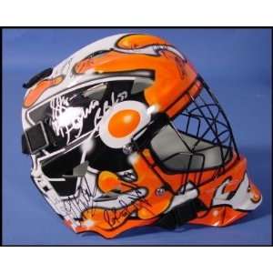 Philadelphia Flyers Autographed Goalie Mask   Autographed NHL Helmets 