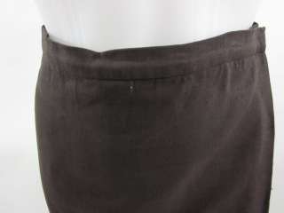 VINT VALENTINO Brown Knee Length Skirt Jacket Suit Sz 6  