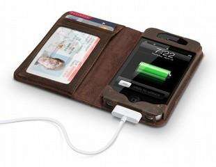   PU Leather Book Wallet Cover Case For Apple iPhone 4 4S amz  