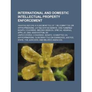 International and domestic intellectual property enforcement hearing 