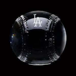  Steuben Glass Los Angeles Dodgers Baseball Sports 