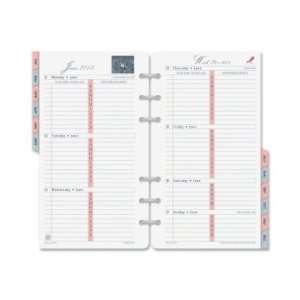  Day Timer Pink Ribbon Personal Planner Refill   White 