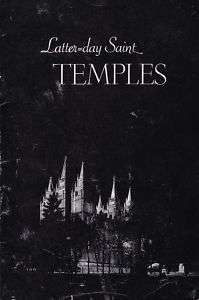1930s Latter Day Saints Mormon TEMPLES Brochure/Pamplet  