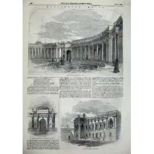   1855 Burlington House Colonnade Entrance Gateway Print
