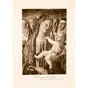  1902 Photogravure Madonna Saints Neroccio di Bartolomeo de 