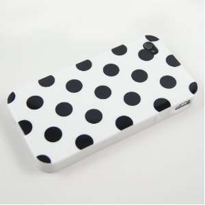   Polka Dot Flex Gel Case for Iphone 4 & 4S Cell Phones & Accessories
