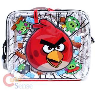 Angry Bird School Backpack Lunch Bag Red Bird Pig 5
