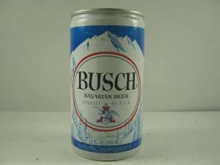 Busch Bavarian Beer Can brewed by Anheuser Busch Inc.  