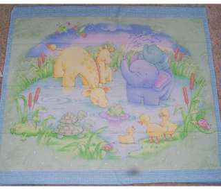 Little Pond Baby Animals Wall/Quilt Panel Fabric  