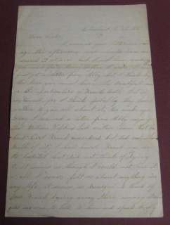 ANTIQUE OHIO MURDERED BROTHER CHRISTIAN SISTER LETTER  