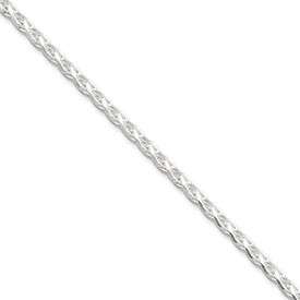 925 STERLING SILVER 18 D/C SPIGA CHAIN 2.5MM NECKLACE  