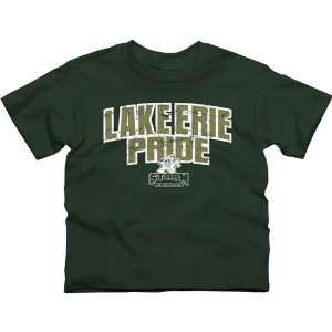 Lake Erie College Storm Youth State Pride T Shirt   Green  