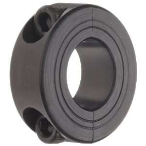 Ruland MSP 48 F Two Piece Clamping Shaft Collar, Black Oxide Steel 