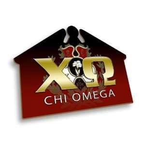 Chi Omega House Sign