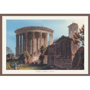  Temple of Vesta at Tivoli 12x18 Giclee on canvas