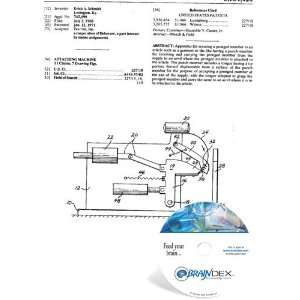  NEW Patent CD for ATTACHING MACHINE 