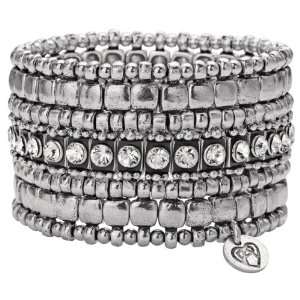   Bracelet, crystal/silver plated: Philippe Audibert: Jewelry