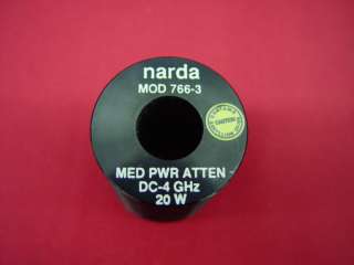 Narda Power Attenuator Heatsink DC 4 GHz 20W 766 3  